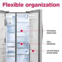 22 Cu. Ft. 33" Standard-Depth Side-by-Side Refrigerator view 9