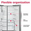 25.6 Cu. Ft. 36" Standard Depth Side by Side Refrigerator view 8