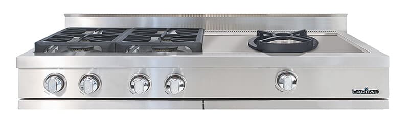 48″ Rangetop 4 Burners / Sealed Power Wok NG