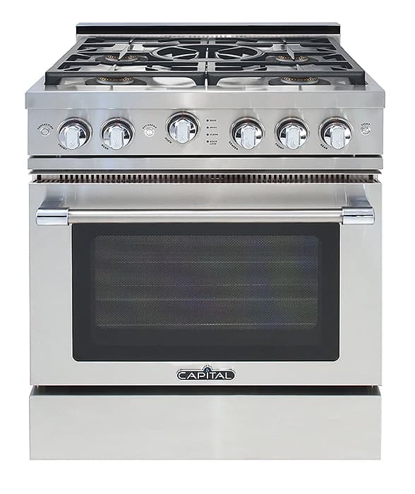 30″ Grand Chef Range 5 Burners LP