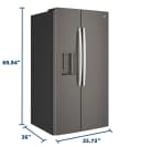 27.9 Cu. Ft. Side-By-Side Refrigerator with Extra Tall Dispenser and In-Door Icemaker view 29