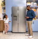 GE® 27.7 Cu. Ft. Side-By-Side Refrigerator with LED Light Walls and Extra Tall Dispenser view 34