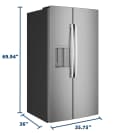 GE® 27.7 Cu. Ft. Side-By-Side Refrigerator with LED Light Walls and Extra Tall Dispenser view 35