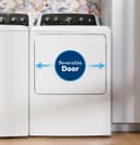 Ge® 7.2 Cu. Ft. Capacity Gas dryer With Up To 120 Ft. Venting And Reversible Door view 9