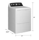 Ge® 7.2 Cu. Ft. Capacity Electric dryer With Up To 120 Ft. Venting and extended Tumble view 16