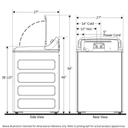 Ge® 4.5 Cu. Ft. Capacity Washer With Water Level Control view 3