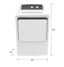 Ge 6.2 Cu. Ft. Capacity Gas dryer with Up To 120 Ft. Venting And 5-yr Limited Warranty view 9