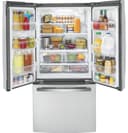 Ge® Energy Star® 18.6 Cu. Ft. Counter-depth French-door Refrigerator view 3