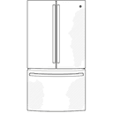 Ge® Energy Star® 23.1 Cu. Ft. Counter-depth French-door Refrigerator view 11