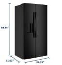 23.6 Cu. Ft. Counter-Depth Side-By-Side Refrigerator with Extra Tall Dispenser and In-Door Icemaker view 28