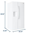 23.6 Cu. Ft. Counter-Depth Side-By-Side Refrigerator with Extra Tall Dispenser and In-Door Icemaker view 26