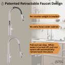 ACQUA 33 in. Drop-In/Undermount 50/50 Double Bowl Stainless Steel Sink with Faucet & Waterfall view 8