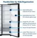 23.6 Cu. Ft. Counter-Depth Side-By-Side Refrigerator with Extra Tall Dispenser and In-Door Icemaker view 22