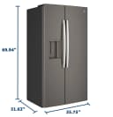 23.6 Cu. Ft. Counter-Depth Side-By-Side Refrigerator with Extra Tall Dispenser and In-Door Icemaker view 28