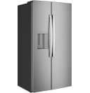 GE® 23.5 Cu. Ft. Counter-Depth Side-By-Side Refrigerator with LED Light Walls and Extra Tall Dispenser view 3
