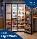 GE® 23.5 Cu. Ft. Counter-Depth Side-By-Side Refrigerator with LED Light Walls and Extra Tall Dispenser view 13