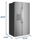 GE® 23.5 Cu. Ft. Counter-Depth Side-By-Side Refrigerator with LED Light Walls and Extra Tall Dispenser view 34