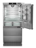 Fully Integrated Bottom Freezer Refrigerator, Right Hinged view 2