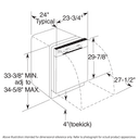 One Button Dishwasher With Plastic Interior view 3