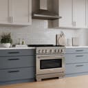 36 in. 5.2 cu. ft. Select Dual Fuel Range with 6 Burner Gas Cooktop and Electric Convection Oven view 7
