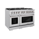 48 in. 6.7 cu. ft. Select Double Oven Dual Fuel Range with 8 Burner Gas Cooktop view 1