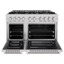 48 in. 6.7 cu. ft. Select Double Oven Dual Fuel Range with 8 Burner Gas Cooktop view 5