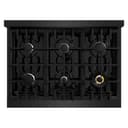 36 in. 5.2 cu. ft. Select Dual Fuel Range with 6 Burner Gas Cooktop and Electric Convection Oven view 5