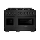 48 in. 6.7 cu. ft. Select Double Oven Dual Fuel Range with 8 Burner Gas Cooktop view 3
