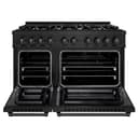 48 in. 6.7 cu. ft. Select Double Oven Dual Fuel Range with 8 Burner Gas Cooktop view 4
