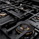 ZLINE 36 in. 5.2 cu. ft. Select Dual Fuel Range with Gas Cooktop and Electric Convection Oven in Black Stainless Steel with 6 Brass Burners (HDRB-BR-36) view 9