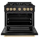 Autograph Edition 36 in. 5.2 cu. ft. Select Dual Fuel Range with 6 Burner Gas Cooktop and Electric Convection Oven view 5