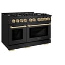 Autograph Edition 48 in. 6.7 cu. ft. Select Double Oven Dual Fuel Range with 8 Burner Gas Cooktop view 5
