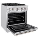 30 in. 4.2 cu. ft. Select Dual Fuel Range with 4 Burner Gas Cooktop and Electric Convection Oven view 6
