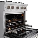 30 in. 4.2 cu. ft. Select Dual Fuel Range with 4 Burner Gas Cooktop and Electric Convection Oven view 11