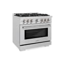 36 in. 5.2 cu. ft. Select Dual Fuel Range with 6 Burner Gas Cooktop and Electric Convection Oven view 1