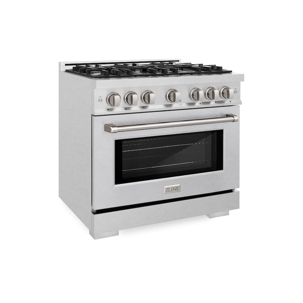 36 in. 5.2 cu. ft. Select Dual Fuel Range with 6 Burner Gas Cooktop and Electric Convection Oven