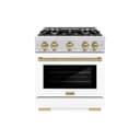 Autograph Edition 30 in. 4.2 cu. ft. Select Dual Fuel Range with 4 Burner Gas Cooktop and Electric Convection Oven view 2