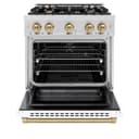 Autograph Edition 30 in. 4.2 cu. ft. Select Dual Fuel Range with 4 Burner Gas Cooktop and Electric Convection Oven view 3