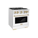 Autograph Edition 30 in. 4.2 cu. ft. Select Dual Fuel Range with 4 Burner Gas Cooktop and Electric Convection Oven view 1