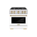 Autograph Edition 30 in. 4.2 cu. ft. Select Dual Fuel Range with 4 Burner Gas Cooktop and Electric Convection Oven view 2