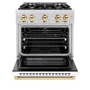 Autograph Edition 30 in. 4.2 cu. ft. Select Dual Fuel Range with 4 Burner Gas Cooktop and Electric Convection Oven view 3
