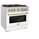 Autograph Edition 36 in. 5.2 cu. ft. Select Dual Fuel Range with 6 Burner Gas Cooktop and Electric Convection Oven view 5