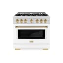 Autograph Edition 36 in. 5.2 cu. ft. Select Dual Fuel Range with 6 Burner Gas Cooktop and Electric Convection Oven view 2