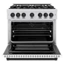 Autograph Edition 36 in. 5.2 cu. ft. Select Dual Fuel Range with 6 Burner Gas Cooktop and Electric Convection Oven view 3