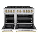 Autograph Edition 48 in. 6.7 cu. ft. Select Double Oven Dual Fuel Range with 8 Burner Gas Cooktop view 3