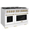 Autograph Edition 48 in. 6.7 cu. ft. Select Double Oven Dual Fuel Range with 8 Burner Gas Cooktop view 5