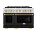 Autograph Edition 48 in. 6.7 cu. ft. Select Double Oven Dual Fuel Range with 8 Burner Gas Cooktop view 2
