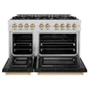 Autograph Edition 48 in. 6.7 cu. ft. Select Double Oven Dual Fuel Range with 8 Burner Gas Cooktop view 5