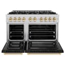 Autograph Edition 48 in. 6.7 cu. ft. Select Double Oven Dual Fuel Range with 8 Burner Gas Cooktop view 5