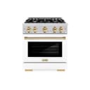 Autograph Edition 30 in. 4.2 cu. ft. Select Dual Fuel Range with 4 Burner Gas Cooktop and Electric Convection Oven view 2